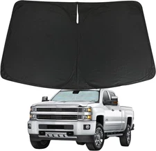For GMC Sierra 1500 Crew 2014-19 Windshield Visor SunShade Custom Made Sun Shade