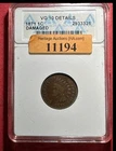 1871 US Indian Head Cent! VG10 Details! Semi Key Date! ANACS Certified!