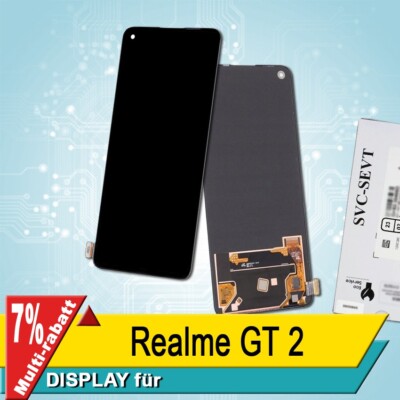 Display für OPPO Realme GT 2 Bildschirm Service Pack Schwarz