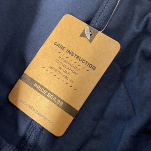 Bermuda Stretch Cotton Shorts Women NAVY Drawstring Pockets Casual Lounge 36 in - Picture 9 of 10