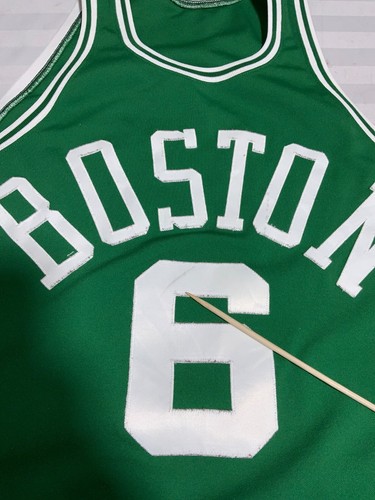 Vintage Boston Celtics Mitchell & Ness Jersey Size 3XL Green Nba Bill Russell - Picture 5 of 5