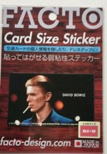 RARE Out of Stock New Sealed Japan Facto David Bowie Card Size 3.5 Inch Sticker