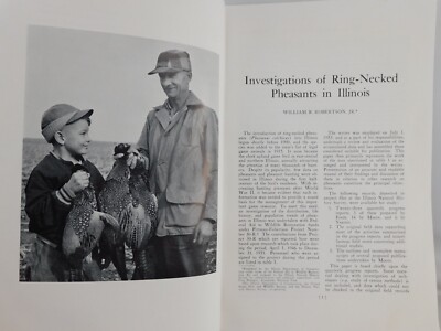Vtg Illinois Ring Necked Pheasants State Technical Bulletin No 1 1958 SC 138 Pgs
