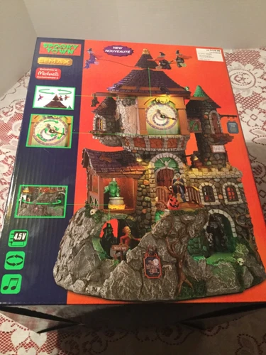 2021 Lemax Spooky Town "The Witching Hour" Animated Brand New in Box Halloween