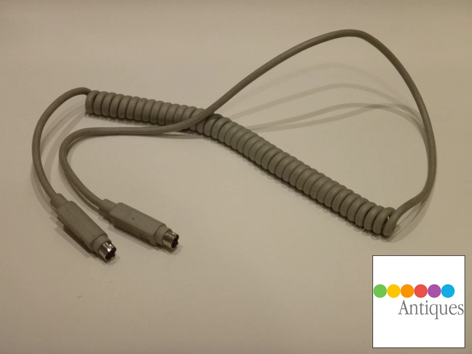 Apple Genuine ADB Keyboard Beige 3’ Coiled Cable 590-0616-A RARE Macintosh Mac - Image 2 of 4