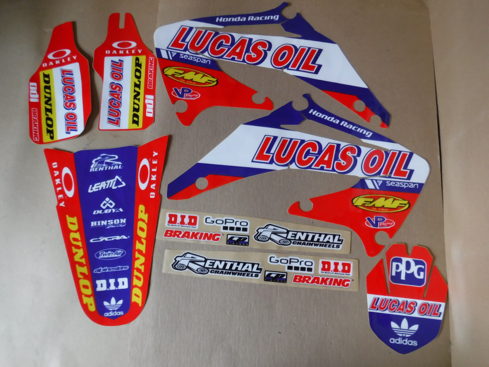 TEAM HONDA RACING   GRAPHICS CRF450 CRF450R 2002 2003 2004   PTS SERIES