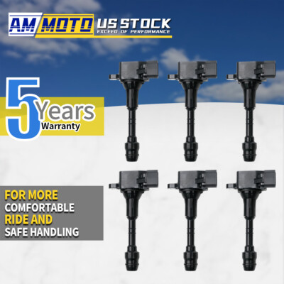 6X Ignition Coil Pack For Nissan Altima Maxima Quest Murano 3.5L V6 UF349 C1406