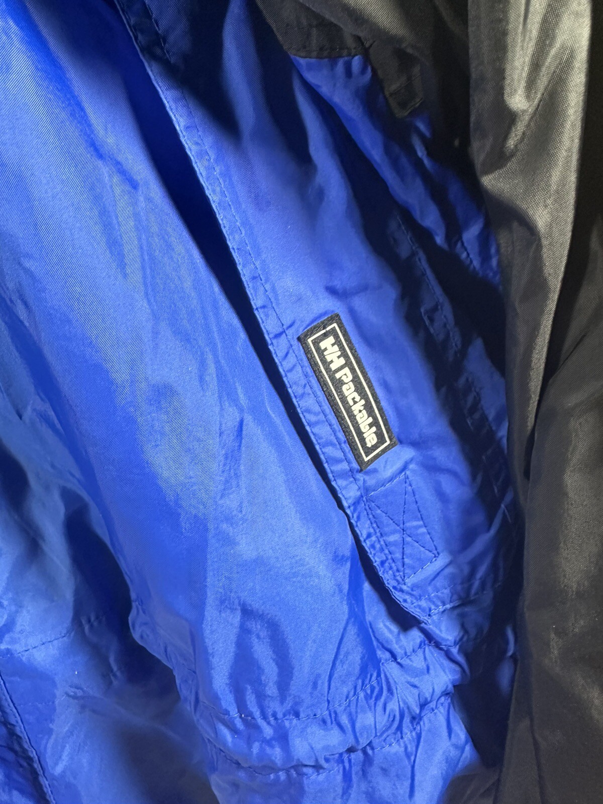 Helly Hansen Jacket Packable Nylon Black Windbrea… - image 3