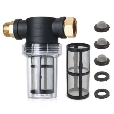 #ad #ad Garden Hose Inlet Filter Inline Water Pressure Washer Sediment Washing Machine $15.01