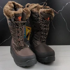 Dream Pairs Goose Women's Fur Lined Winter Boot Brown/Black sz 7