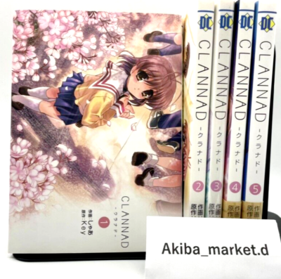 CLANNAD Vol. 1-5 Complete Full Set Japanese Manga Comics Shaa Key