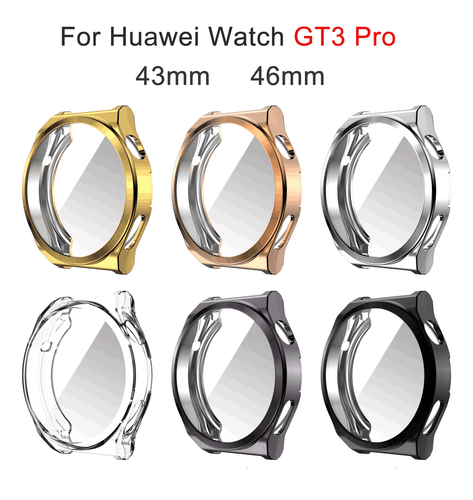 For Huawei Watch GT3 Pro 43/46mm Protective Case Screen Protector TPU Full Cover - 第 4/18 張圖片