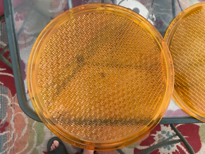  Traffic Signal Lens 12'' Kopp Glass. #4955 Yellow 