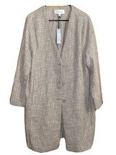 Nwt Women Prologue Long Open Front With Buttons Sz Large