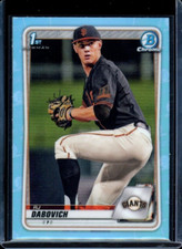 2020 1st Bowman Draft Chrome ~ RJ Dabovich ~ Sky Blue Refractor ~ #BD-148