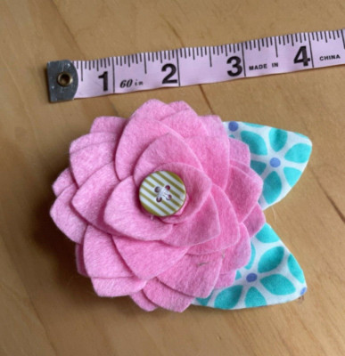 Matilda Jane Clothing Watch Me Bloom Hair Clip with Button
