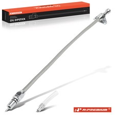A-premium Flexible Braided Trans Dipstick Firewall Mount For Gm Turbo Th350400