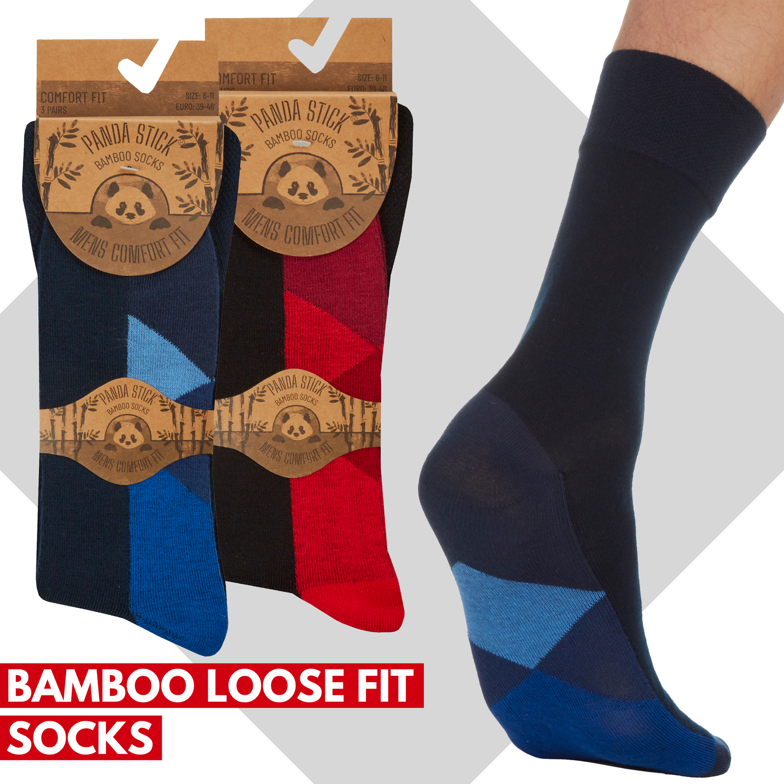 SAOLA Calze uomo novità comode fit top plantare girocollo suola metà polpaccio UK 6 11