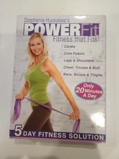 Stephanie Huckabee's PowerFit Total Body 5 DVD Resistance Band Workout - NEW