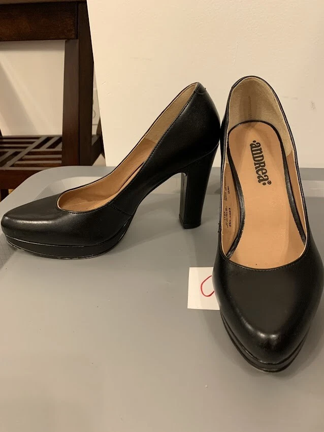 Andrea 1145 Women s Black Pumps Heels Size 7