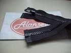 JOB LOT OF 50 NEW BLACK OPEN END 36CM ZIPS 14"