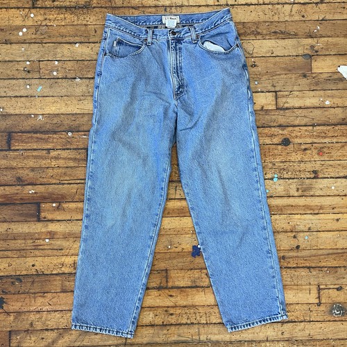 Vintage 90s LL BEAN Blue High Waist 