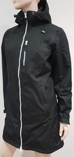 Hh Helly Hansen Women's Black Zip Fastened Hooded Quilted Jacket Coat M Reg