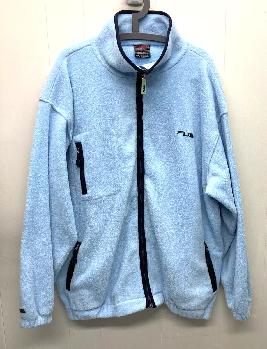 Pale blue shop fleece jacket