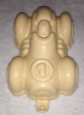 Retro Vintage Plastic 1970s Racing Car Jelly Mould & Hook (Jelly Or Blancmange) 