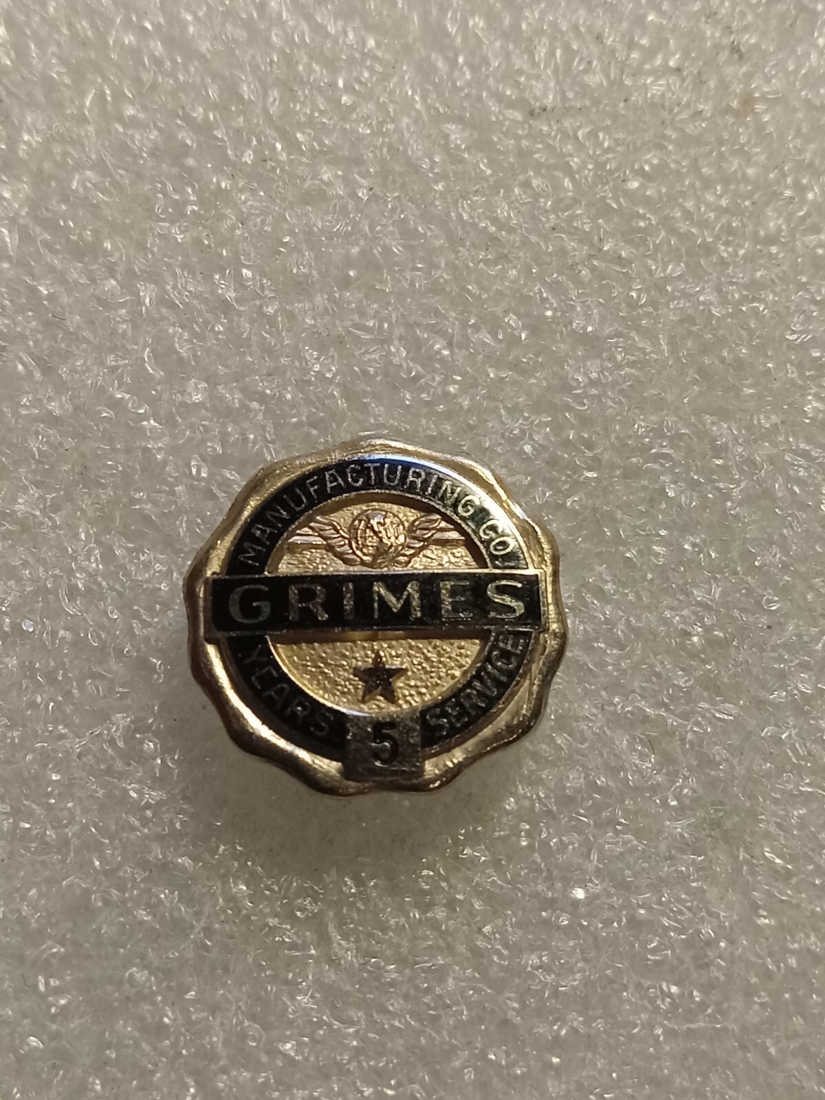Grimes Manufacturing Company 14k 5 Year Service Award Pin 3.0 Grams eBay