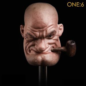 1/6 Popeye the Sailor Head I Yam What I Yam Carving Fit Muscle Figure Large