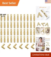50Pcs Invisible Brass Barrel Hinges - Perfect for Jewelry Boxes and Crafts