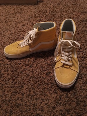 yellow vans shoes high tops