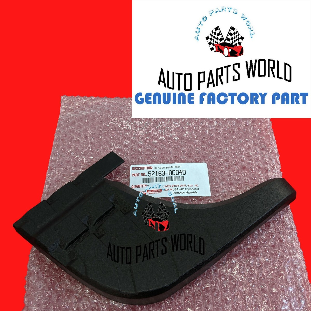 Genuine OEM Toyota 07-13 Tundra Left & Right Rear Bumper Step Pad