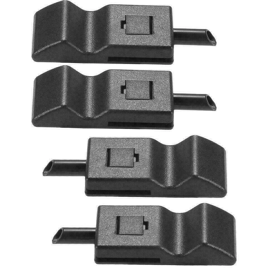 4PCS Door Lock Knobs Front/Rear Ebony For Chevy/GMC Silverado/Sierra 07-13 - Изображение 3 из 4