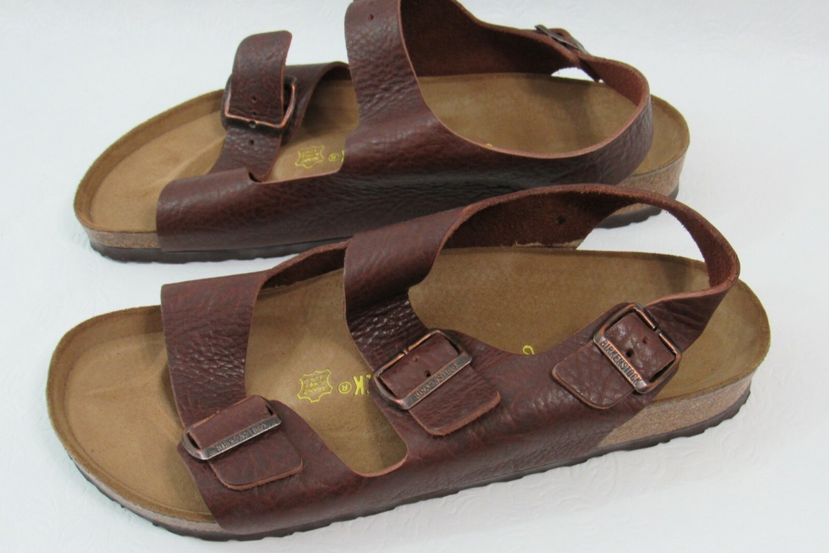 Birkenstock Milano Sandal Cortina Brown Size 45 Medium / Men\'s 12 Birkenstock Milano Sandal Cortina Brown Size 45 Medium / Men  main image 3