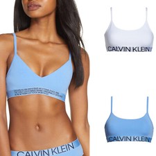 Womens Calvin Klein Bralette Reversible Unlined Cotton Bralette NEW