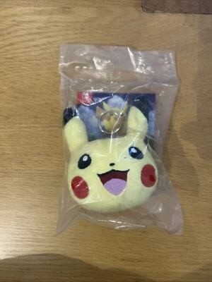 Pokemon Let’s Go Pikachu Keyring Plush - official Nintendo - new and sealed - image 1 of 4