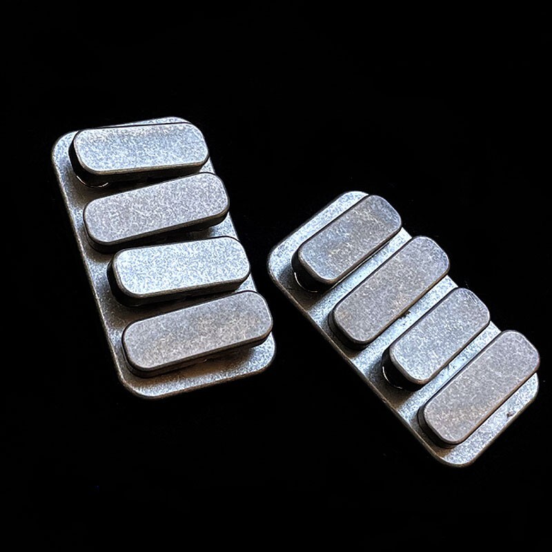 Titanium Alloy Rotor Push-Papa Decompression Push EDC Toy Carry