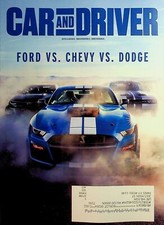 Car and Driver Magazine March 2020 Ford vs. Chevy vs. Dodge