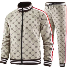 Mens Sweatsuits 2 Piece Sport Tracksuit Jogger Sweat Suits Jogging Outfits