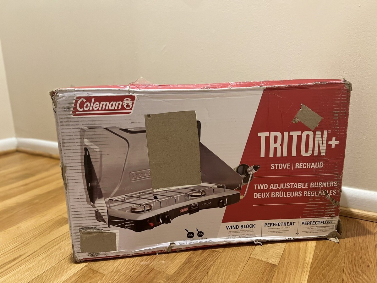 Coleman Gas Camping Stove , Triton+ Propane Stove 2 Burner