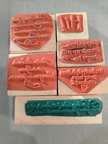 Stampin' Up! 6 Rubber Stamps with Quotes about Friendship - Picture 2 of 2