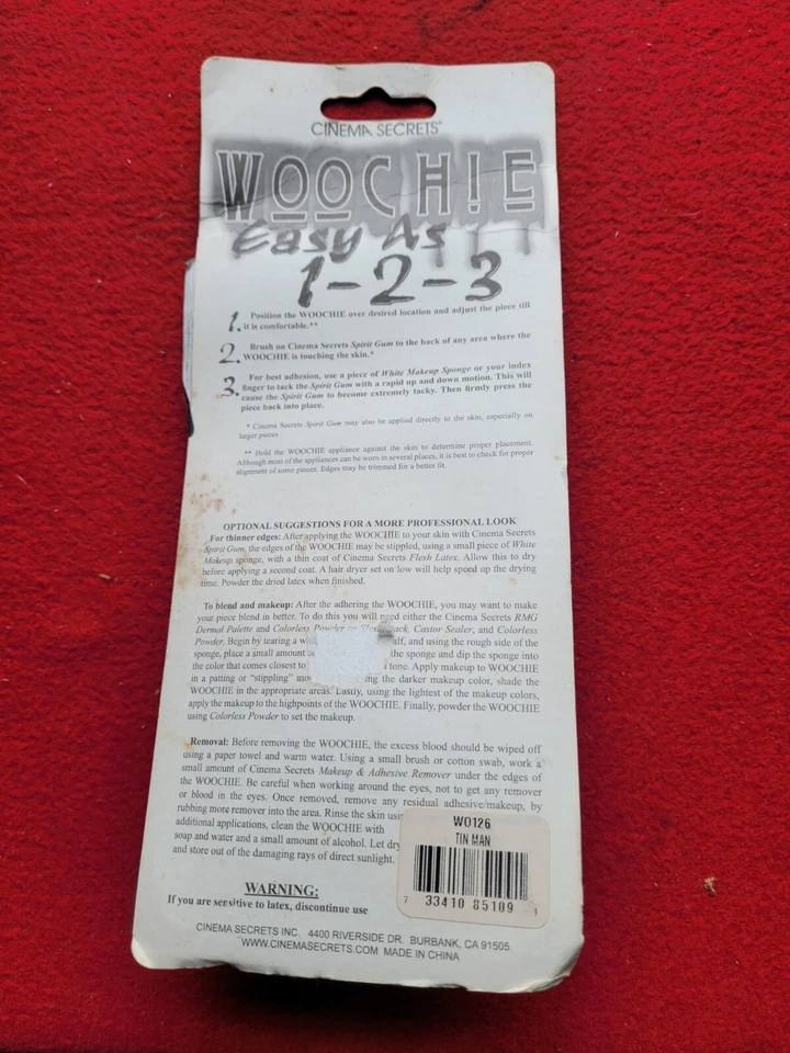 Woochie Tin Man Halloween Látex Disfraz Nariz Foto 2 de 3