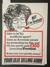 Tootsie 1983 UK Pressbook Dustin Hoffman Jessica Lange Movie Poster Art Photos