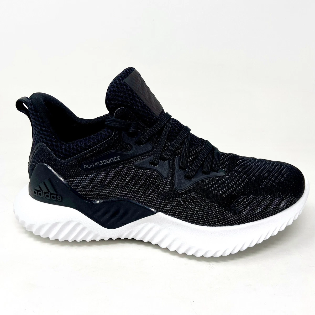 Adidas alphabounce black and white sale