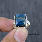 Kyanite Gemstone925 Sterling Silver Ring Mother's Day Gift Jewelry Size-8" ME-89