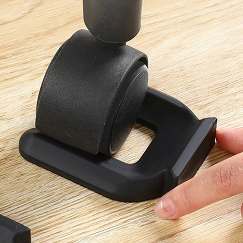 4 Pcs Slot Pad Wheel Retainer Shopping Chair Roller Wheels Stoppers - Picture 6 of 12
