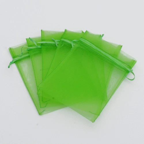 50/100/200/500 organza matrimonio festa bomboniera regalo caramelle sacchetti trasparenti sacchetto gioielli - Foto 48 di 52