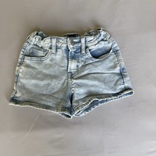 GAP Girls Denim Shorts Light Blue Size 10 Adjustable Waist Pockets